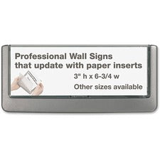 DURABLE&reg; CLICK SIGN with Cubicle Panel Pins [SIGN; CLICK 3"H X 6-3/4"W-EA]