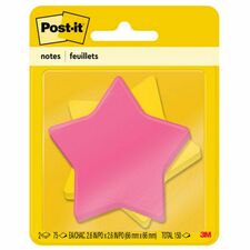 Post-it&reg; Super Sticky Die-Cut Notes [NOTE;POST-IT;3X3;STAR;2PK-PK]