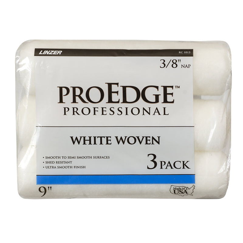 LINZER - Linzer Pro Edge Woven 9 in. W X 3/8 in. Paint Roller Cover 3 pk - Case of 6