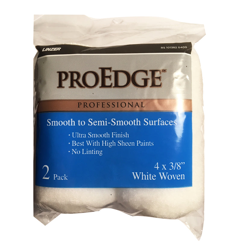 LINZER - Linzer ProEdge Woven 4 in. W X 3/8 in. Trim Paint Roller Cover 2 pk - Case of 6