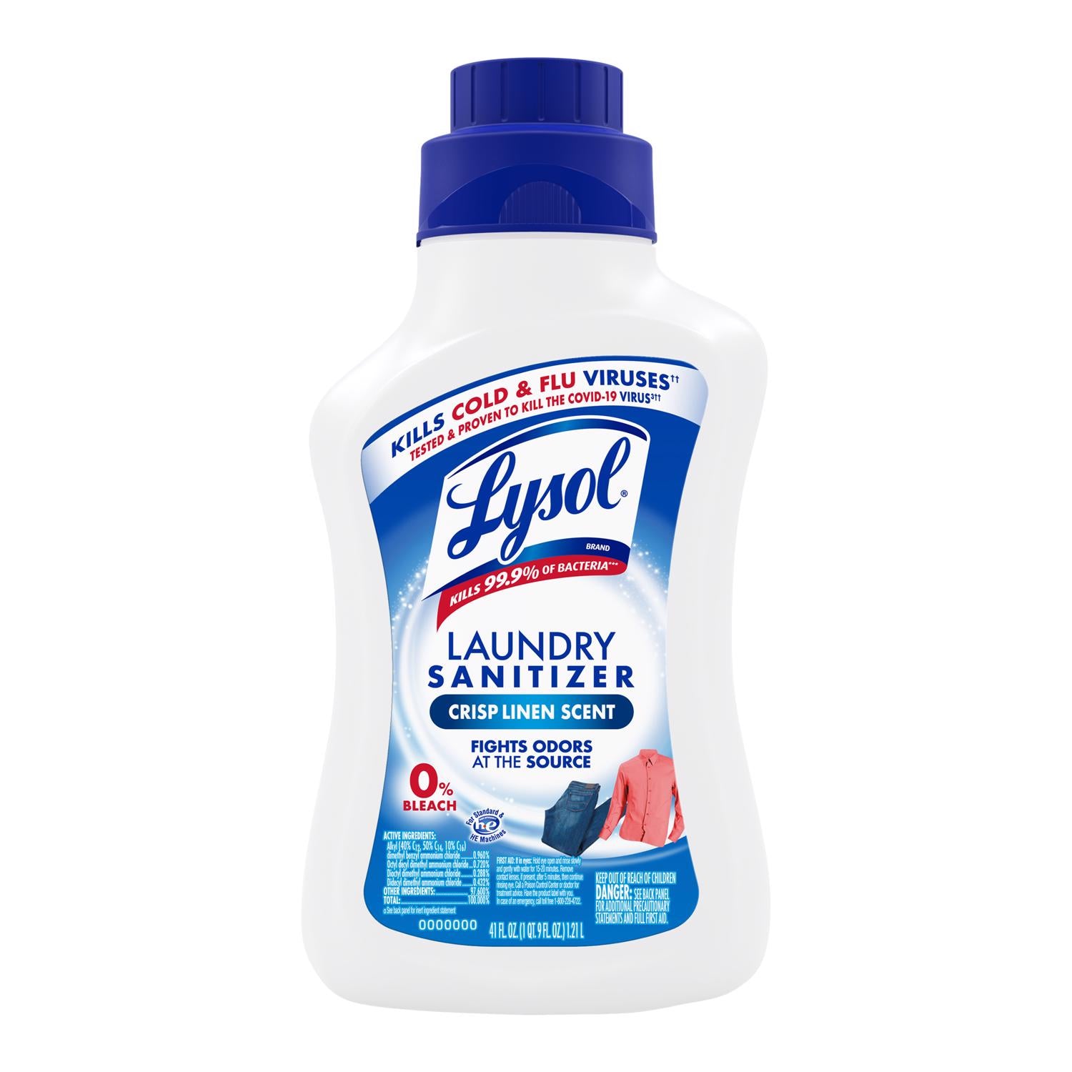 Lysol Crisp Linen Scent Fabric Sanitizer Liquid 41 oz 1 pk - Case of 6