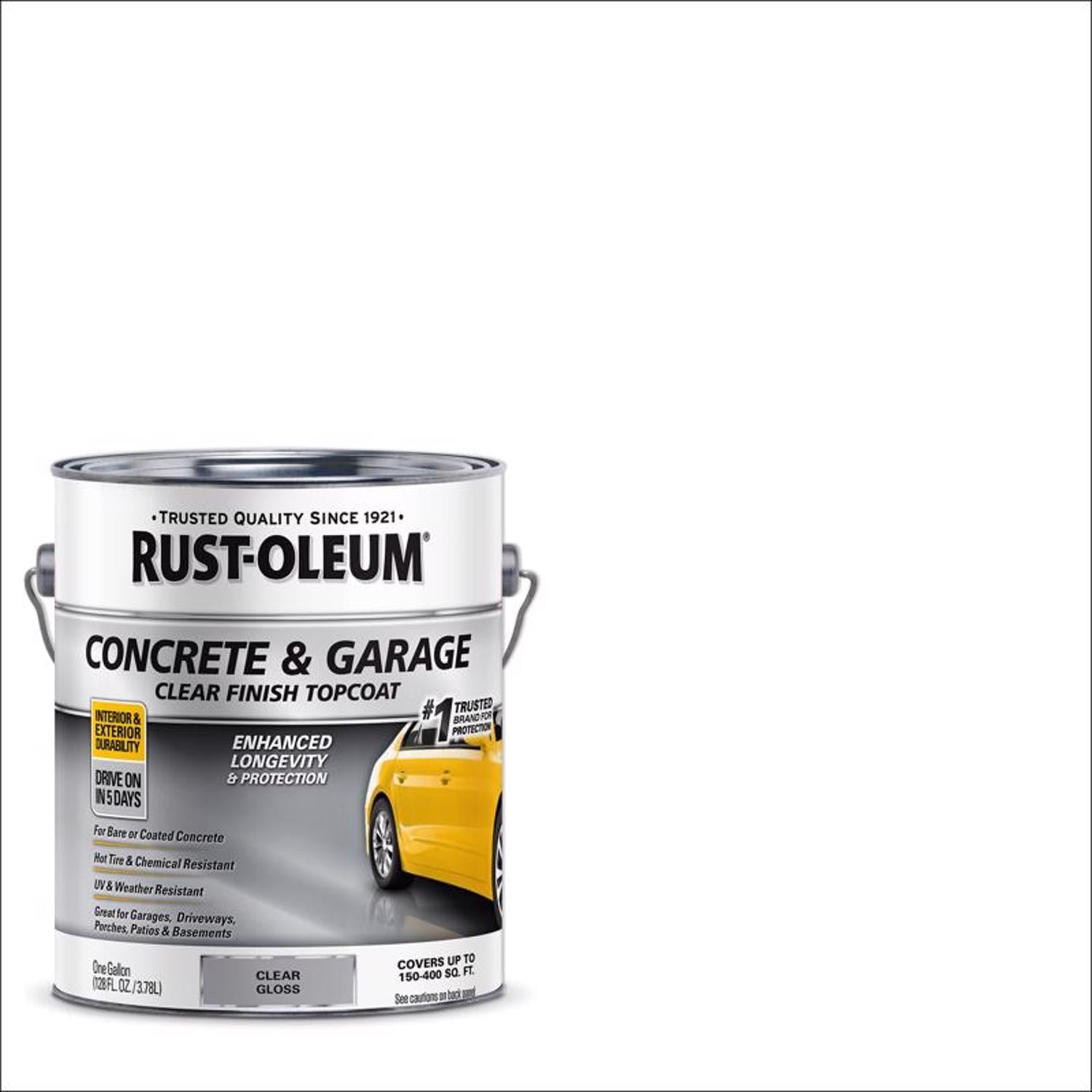 Rust-Oleum Concrete & Garage Gloss Clear Floor Paint 1 gal - Case of 2