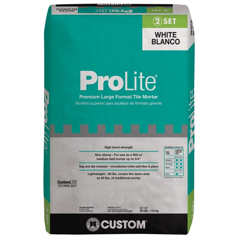 CUSTOM BUILDING PRODUCTS - Custom Building Products ProLite White Premium Mortar 30 lb