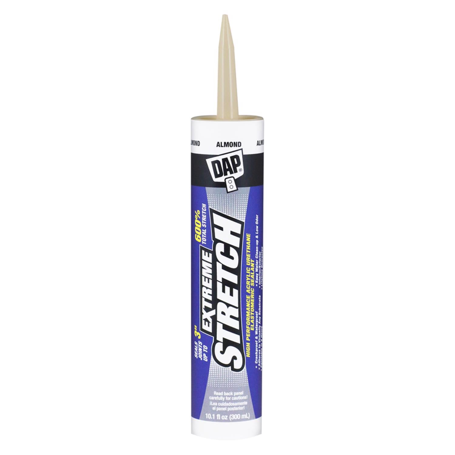 DAP Extreme Stretch Almond Acrylic Urethane All Purpose Sealant 10.1 oz - Case of 12