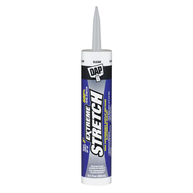 DAP - DAP Extreme Stretch Clear Acrylic Urethane All Purpose Sealant 10.1 oz - Case of 12