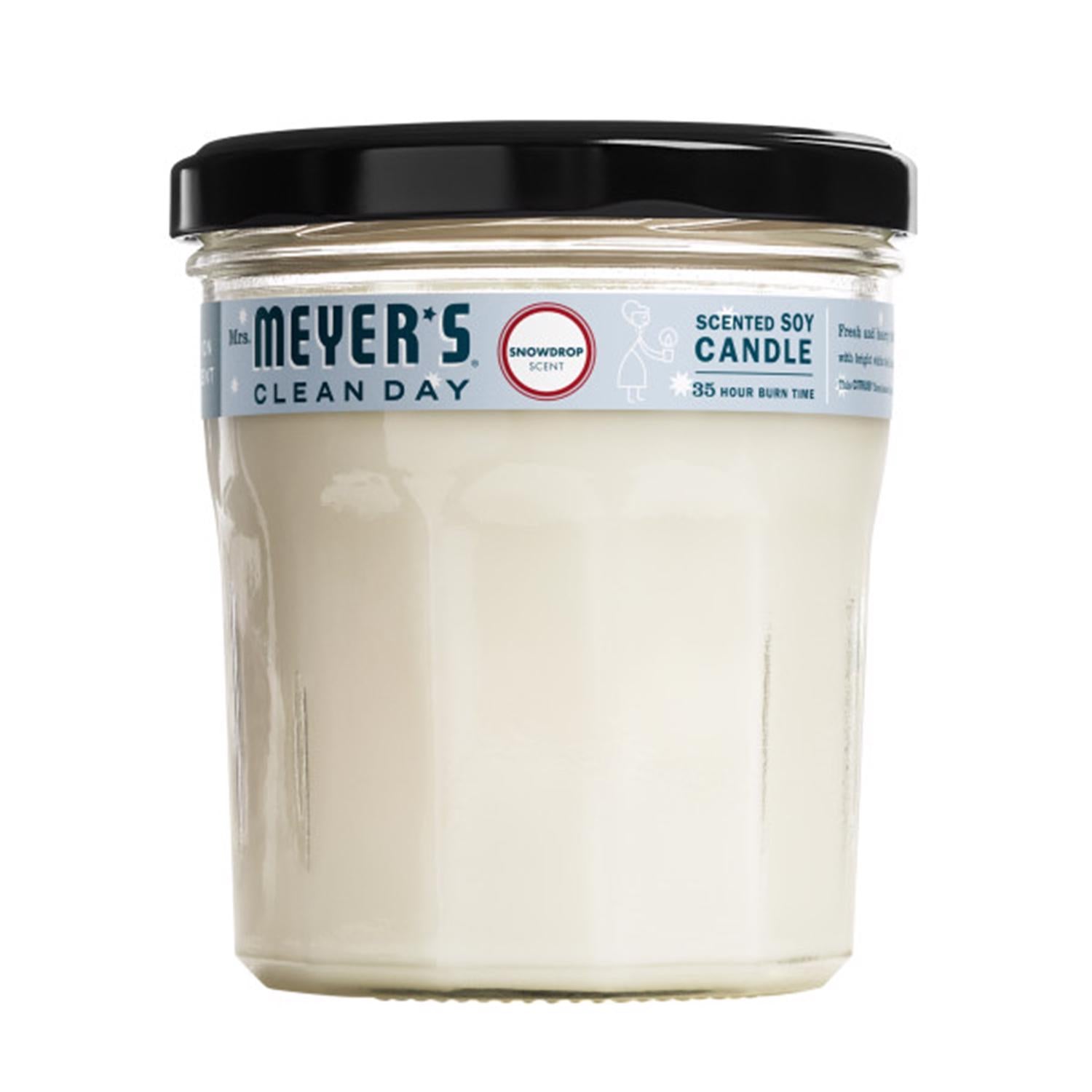 Mrs. Meyer's Clean Day White Snowdrop Scent Soy Candle 7.2 oz - Case of 6