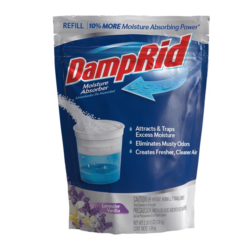 DAMPRID - DampRid Moisture Absorber Refill Lavender Vanilla Scent 44 oz - Case of 3