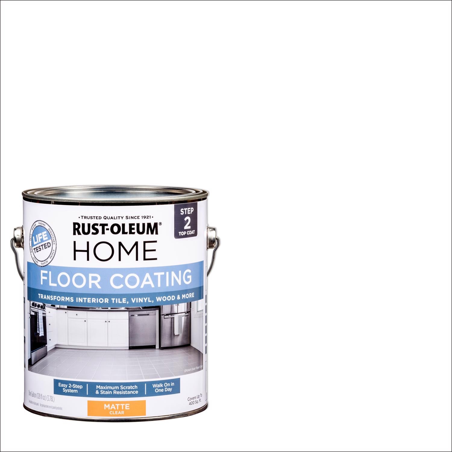 Rust-Oleum Home Clear Coat Matte Floor Coating Step2 1 gal - Case of 2