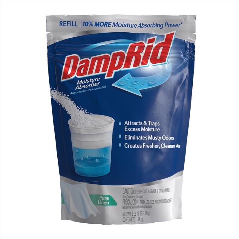 DAMPRID - DampRid Moisture Absorber Refill Pure Linen Scent 44 oz - Case of 3