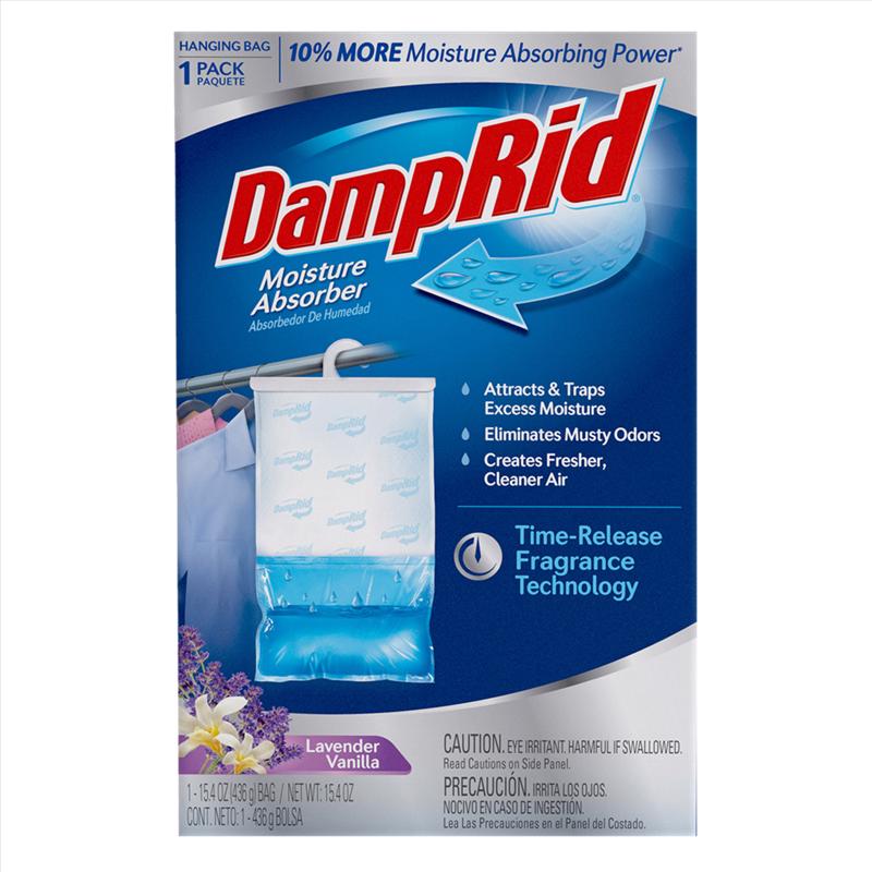 DAMPRID - DampRid Hanging Moisture Absorber Lavender Vanilla Scent 15.4 oz - Case of 6