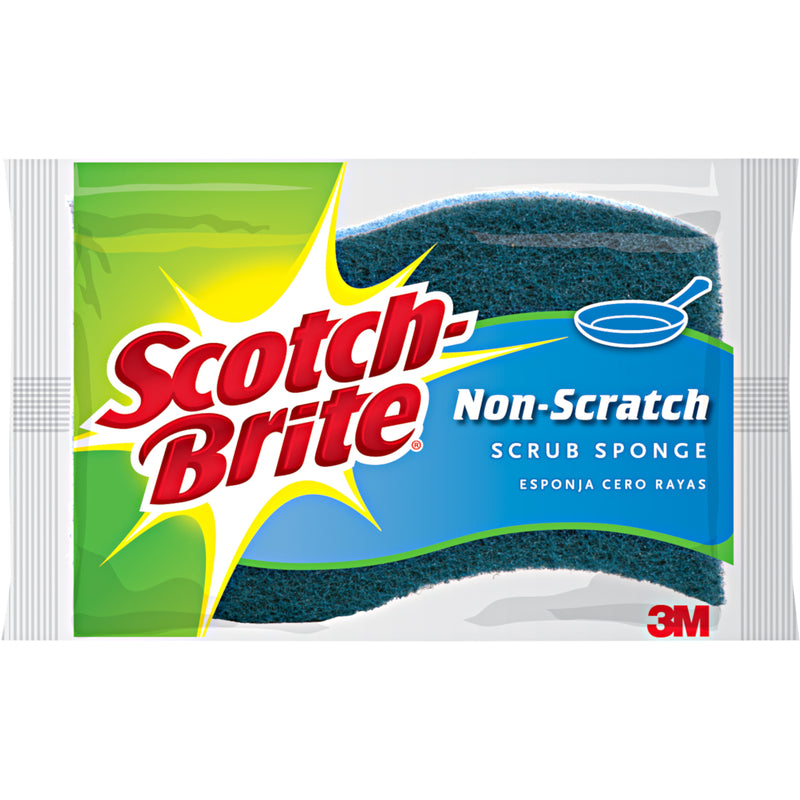 3M - Scotch-Brite Non-Scratch Sponge For Multi-Purpose 4.4 in. L 1 pk - Case of 12