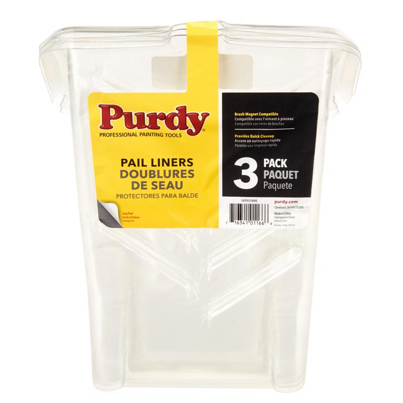 PURDY - Purdy Pail Liners 4.5 in. W Clear Plastic Painters Tool