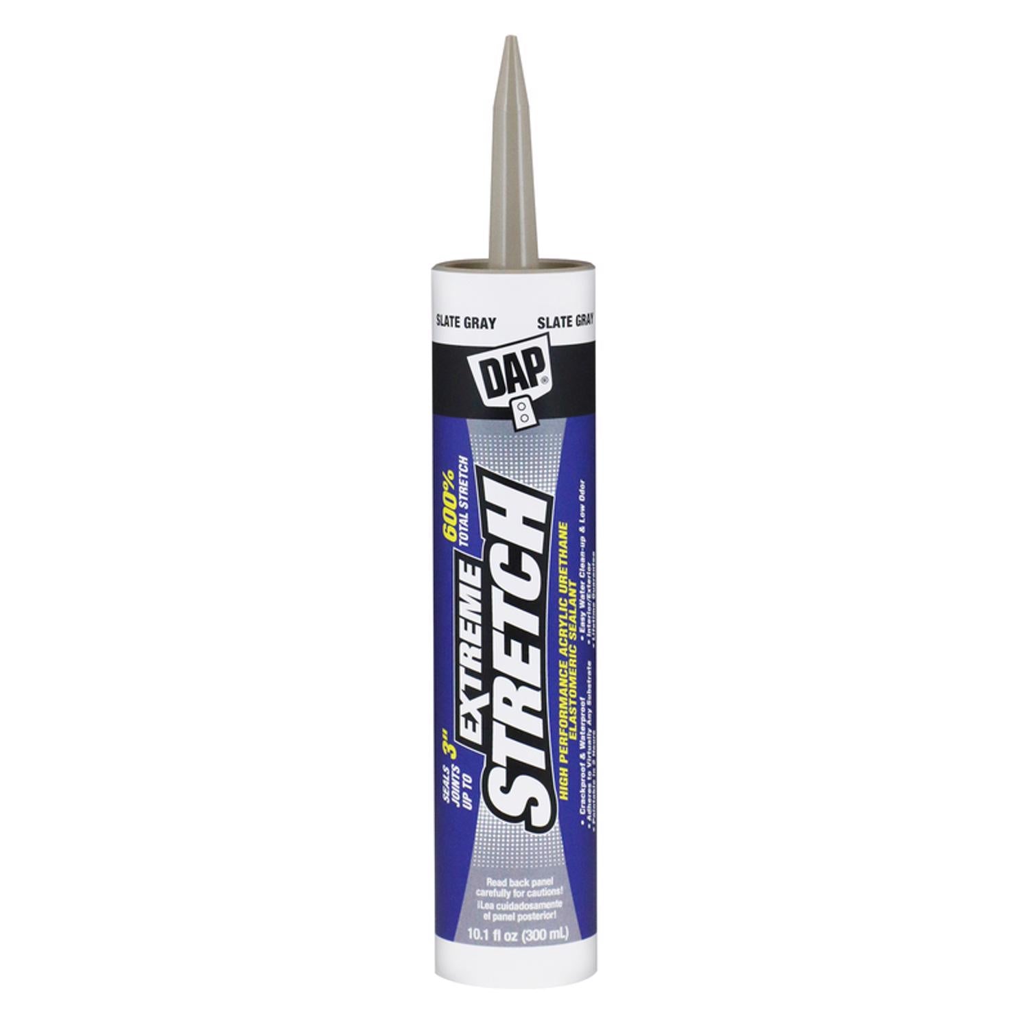 DAP Extreme Stretch Slate Gray Acrylic Urethane All Purpose Elastomeric Sealant 10.1 oz - Case of 12