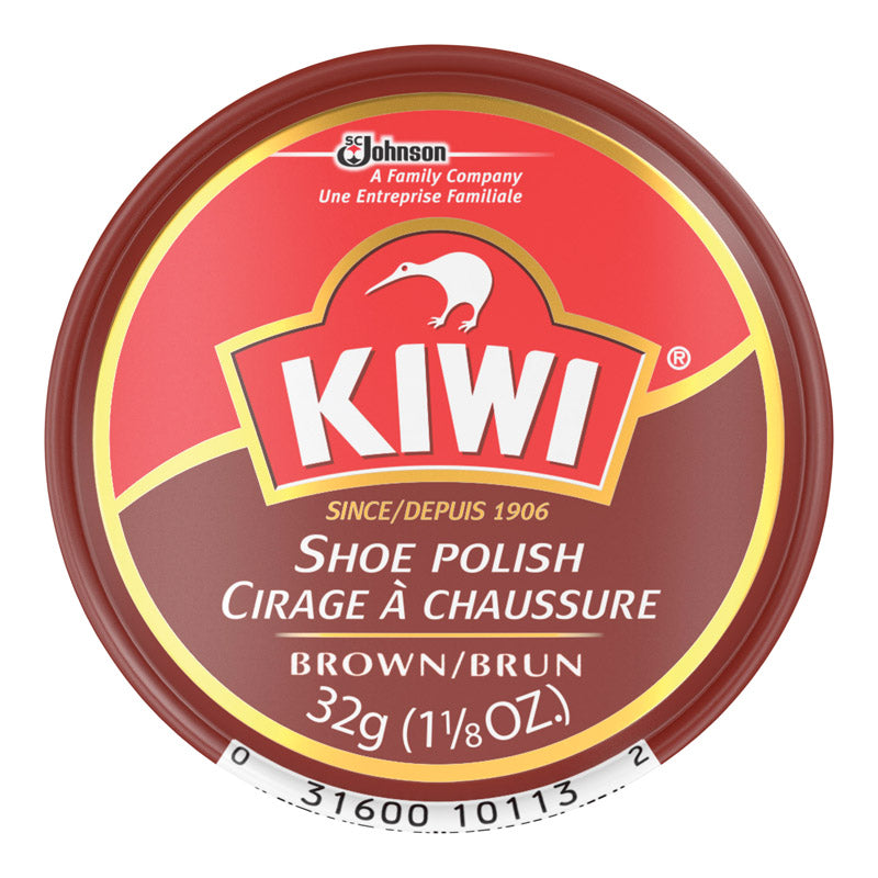 KIWI - Kiwi Brown Shoe Polish 1-1/8 oz