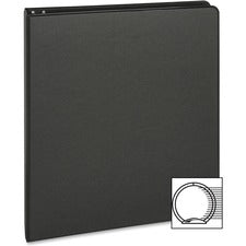 Business Source Basic Round-ring Binder [BINDER;ECONOMY;RND;1";BK-EA]