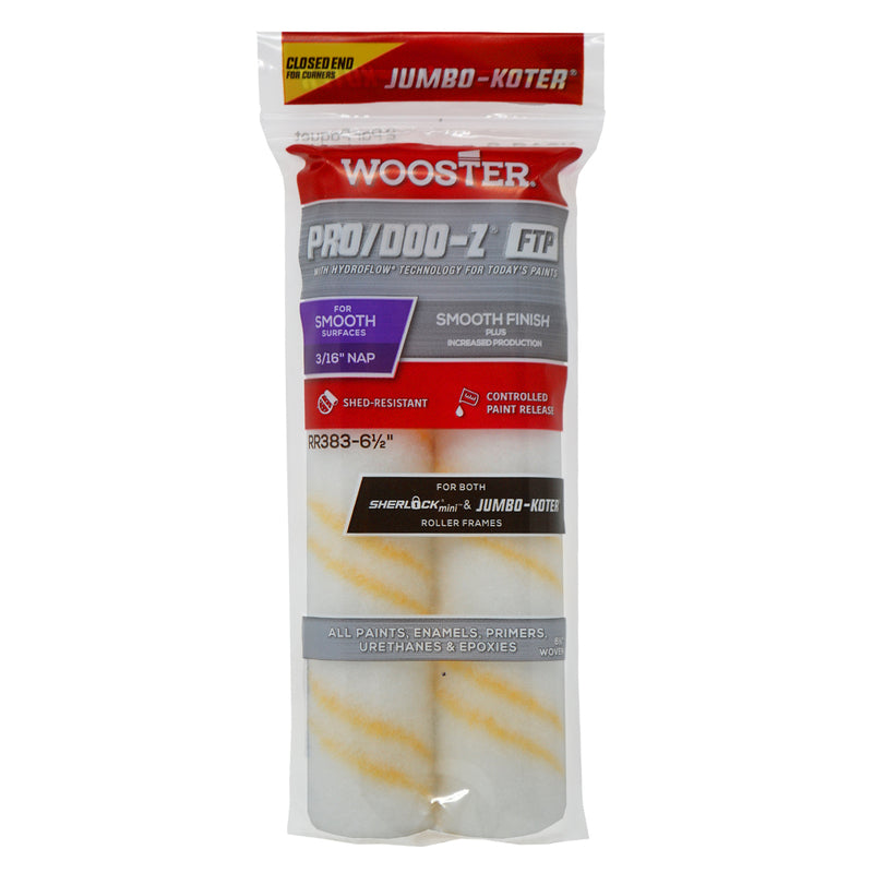 WOOSTER - Wooster Jumbo-Koter Woven 6-1/2 in. W X 3/16 in. Jumbo Paint Roller Cover 2 pk