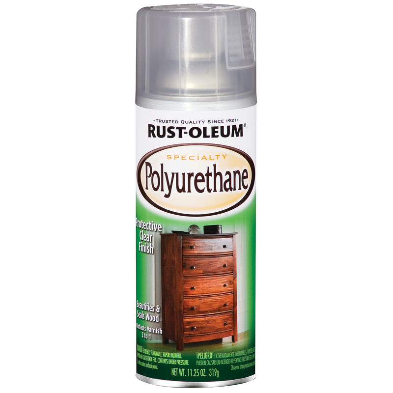 RUST-OLEUM - Rust-Oleum Specialty Gloss Clear Water-Based Polyurethane Spray 11.25 oz - Case of 6