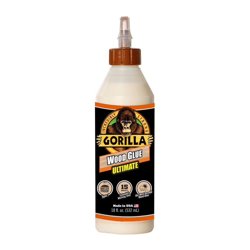 GORILLA - Gorilla Extra Strength Wood Glue 18 oz - Case of 4