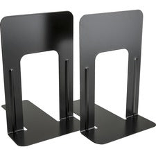 Business Source Heavy-gauge Steel Book Supports [BOOKEND;JUMBO;BASE;BK-PR]