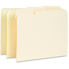 Business Source 1/3 Tab Cut Letter Recycled Top Tab File Folder [FOLDER;INTERIOR;LTR;1/3;MLA-BX]