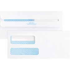 Business Source No. 9 Double Window Invoice Envelopes [ENVELOPE;SLFSEAL;DBLWNDW;#9-BX]
