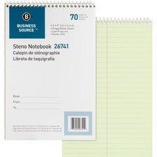 Business Source Steno Notebook [BOOK;STENO;GREGG;70SH;GRN-EA]