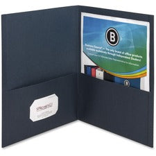 Business Source Letter Recycled Pocket Folder [FOLDER;2-POCKET;LETTER;DBE-BX]