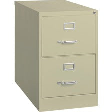 Lorell Fortress Series 26-1/2" Commercial-Grade Vertical File Cabinet [FILE;VRT;2DR;26.5";LGL;PY-EA]