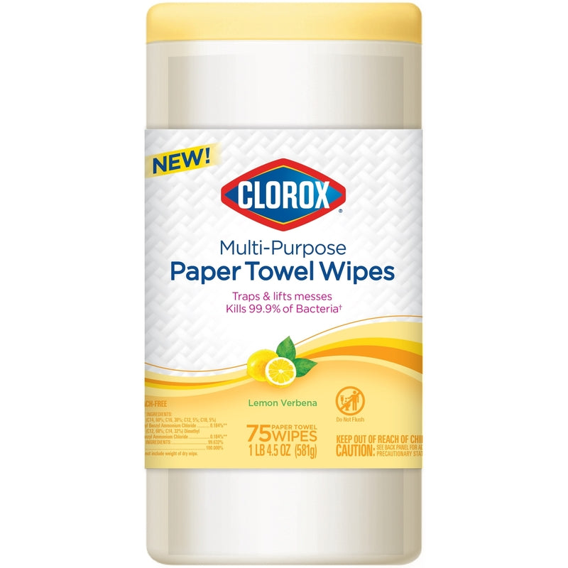 CLOROX - Clorox Lemon Verbena Scent Disinfecting Wipes 75 ct - Case of 6