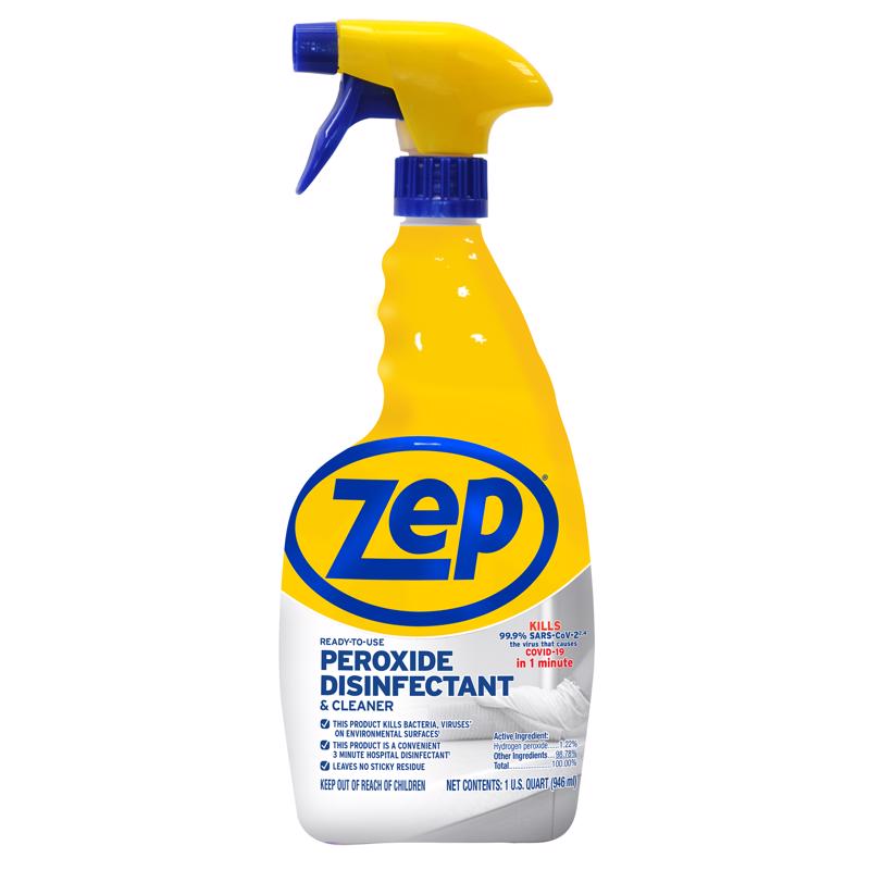 ZEP - Zep No Scent Disinfecting Bathroom Cleaner 32 oz 1 pk - Case of 12