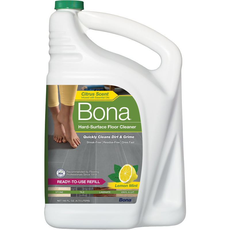BONA - Bona Lemon Mint Scent Floor Cleaner Refill Liquid 160 oz - Case of 4