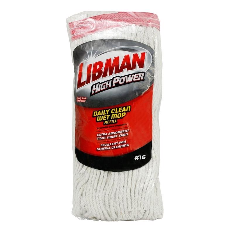 LIBMAN - Libman High Power 3 in. Wet Cotton Mop Refill 1 pk - Case of 6