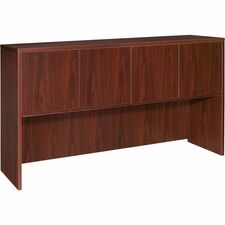 Lorell Essentials Series Stack-on Hutch with Doors [HUTCH;4DR;72X15;MY-EA]