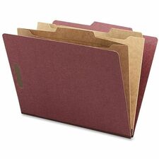 Nature Saver 2/5 Tab Cut Letter Recycled Classification Folder [FOLDER;CLASSF;DIV/FSTNR;LTR-BX]
