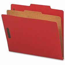Nature Saver Letter Recycled Classification Folder [FOLDER;CLSSFCTN;LTR;1DIV;RD-BX]