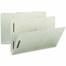Nature Saver 1/3 Tab Cut Legal Recycled Fastener Folder [FOLDER;FILE;FASTNR;LGL;1"EX-BX]