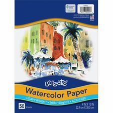 UCreate Watercolor Paper [PAPER;WATERCOLOR;9X12;WE-PK]