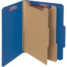 Smead Premium Pressboard Classification Folders with SafeSHIELD&reg; Coated Fastener Technology [FOLDER;CLASSF;PRSGRD;LTR;DB-BX]