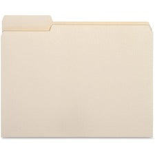 Business Source 1/3 Tab Cut Letter Recycled Top Tab File Folder [FOLDER;FILE;LTR;1/3 LFT;MLA-BX]