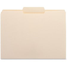 Business Source 1/3 Tab Cut Letter Recycled Top Tab File Folder [FOLDER;FILE;LTR;1/3 CNT;MLA-BX]