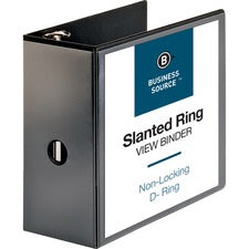 Business Source Basic D-Ring View Binders [BINDER;VIEW;D-RING;5";BK-EA]
