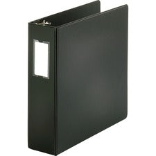 Business Source Basic Round Ring Binder w/Label Holder [BINDER;ECONOMY;LH;RND;3";BK-EA]