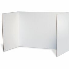 Pacon Privacy Boards - 48"W x 16"H - 4 Boards/Pack - White