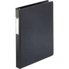Business Source Basic Round Ring Binder w/Label Holder [BINDER;ECONOMY;LH;RND;1";BK-EA]