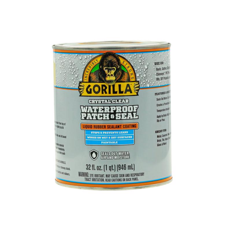 GORILLA - Gorilla Clear Rubber-Based Liquid Rubber Waterproof Sealer 32 oz - Case of 6