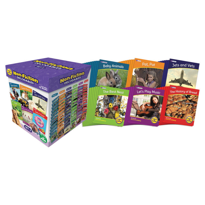 BEANSTALK BOOKS - Letters & Sounds Non-Fiction Decodables Boxed Set, Set 2