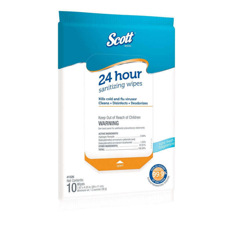 SCOTT - Scott Clean Scent Sanitizing Wipes Wipes 1.3 oz