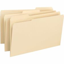 Business Source 1/3 Tab Cut Legal Recycled Top Tab File Folder [FOLDER;FILE;HVYWGHT;LGL;MLA-BX]