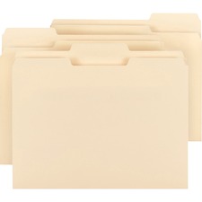 Business Source 1/3 Tab Cut Letter Recycled Top Tab File Folder [FOLDER;FILE;LTR;1/3;MLA;150-BX]