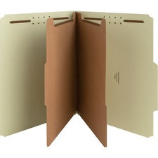 Nature Saver 2/5 Tab Cut Letter Recycled Classification Folder [FOLDER;CLASSF;LTR;2"EX;2DIV-MRTMNC384T]